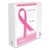 Samsill� Breast Cancer Awareness View Binder (Global Product Type : Binders-Ring Binder, Capacity Range ( ) [Max] : 3 in, Color(s) : White)