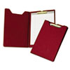 Economical Vinyl Pad Holders (Burgundy, With Brass Clip)