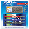 EXPO� Click� Dry Erase Marker Starter Set (Global Product Type : Markers-Dry Erase Kits, Marker Type : Dry Erase Kits, Assortment : Black, Blue, Red)
