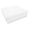 Bakery Boxes (Color : White, Quantity : 250 per Case, Size : 10 x 10 x 2.5)