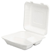 ChampWare� Tableware (Size : 9 3-Section Clamshell, Quantity : 200 per Case, Material(s): Molded Fiber)