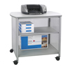 Impromptu� Deluxe Machine Stand (Color: Gray, Material(s): Translucent Polycarbonate; Steel, Size: 34 3/4 w x 25 1/2 d x 31 h)