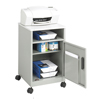 Safco� Steel Machine Stand with Open Storage Compartment (Color: Gray, Material(s): Steel with laminate top, Size: 17 1/4 w x 17 1/4 d x 27 1/4 h)