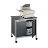 Safco� Deluxe Steel Machine Stand (Color: Black/Silver, Material(s): Steel with laminate top, Size: 32 w x 24 1/4 d x 30 1/4 h)