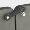 Safco� Ganging Connector Set (Color: Black, Material(s): Steel Posts Rubber Connectors, Size: 4 1/4 w x 1 1/8 d x 3/8 h)