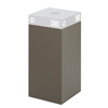 Safco� Public Square� Recycling Containers (Color: Brown, Material(s): Steel, Size: 15 1/4 w x 15 1/4 d x 32 h)