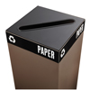 Public Square� Recycling Lids for Paper (Color: Black, Material(s): Steel, Size: 15 w x 15 d x 3/4 h)
