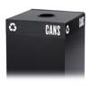 Public Square� Recycling Lids for Cans & Glass (Color: Black, Material(s): Steel, Size: 15 w x 15 d x 3/4 h)