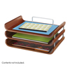 Safco Bamboo Triple Tray SFC 3641CY