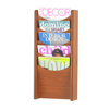 Cabinets,+Racks+&+Shelves: Safco - Solid Wood Wall-Mount Literature Display Rack