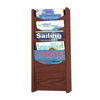 racks: Safco - Solid Wood Wall-Mount Literature Display Rack