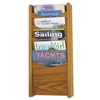 racks: Safco - Solid Wood Wall-Mount Literature Display Rack