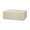 Safco� Five-Drawer Steel Flat File (Color: Tropic Sand, Number of Drawer(s): 5, Material(s): Steel)