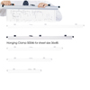 Safco� Sheet File Hanging Clamps (Global Product Type : Sheet File Racks/Clamps-Hanging Clamp, Width : 37 3/4 in, Holds : 100 Sheets Per Clamp)