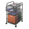 Carts+&+Stands: Safco - Onyx™ Mesh Mobile File with Two Supply Drawers
