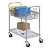 Safco� Heavy-Duty Steel Wire Mail Cart (Color: Gray, Material(s): Steel, Maximum Capacity: 600 lbs)