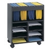 Safco� GoCarts� Mobile File (Color: Black, Material(s): Furniture Grade Particleboard, Size: 21 1/2 w x 14 1/2 d x 26 1/4 h)