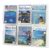 Reveal� Clear Literature Displays (Color: Clear, Material(s): PETG-Plastic, Size: 30 w x 2 d x 24 1/2 h)