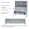 Safco� E-Z Sort� Riser (Color: Gray, Material(s): Steel, Size: 57 1/2 w x 13 d x 14 h)