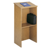 Safco� Stand-Up Lectern (Color: Medium Oak, Material(s): Furniture Grade Particleboard, Size: 23 w x 15 3/4 d x 46 h)