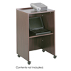 Safco� Lectern Base/Media Cart (Color: Mahogany, Material(s): Furniture Grade Particleboard, Size: 21 1/4 w x 17 1/2 d x 33 3/4 h)