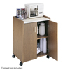 Safco� Mobile Refreshment Center (Color: Medium Oak, Material(s): 3/4 furniture-grade wood, Size: 23 w x 18 d x 31 h)