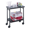 Safco� Folding Office/Beverage Cart (Color: Black, Material(s): Steel, Size: 26 w x 15 d x 30 h)