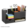 Safco Leather Look Small Organizer SFC 9393BL
