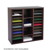 Apres � Literature Organizer (Color: Mahogany, Material(s): Hardboard (dividers); 3/4 furniture-grade wood, Size: 29 3/4 w x 11 3/4 d x 29 3/4 h)