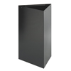 Safco� Trifecta� Waste Receptacle (Color: Black, Gallon Capacity: 17, Material(s): Steel)