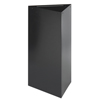 Safco� Trifecta� Waste Receptacle (Color: Black, Material(s): Steel, Size: 19 1/2 w x 19 1/2 d x 34 h)