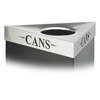 Safco� Trifecta� Waste Receptacle Lid (Color: Stainless Steel, Material(s): Stainless Steel, Size: 20 w x 20 d x 3 h)