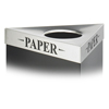 Safco� Trifecta� Waste Receptacle Lid (Color: Stainless Steel, Material(s): Stainless Steel, Size: 20 w x 20 d x 3 h)