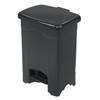 Safco� Plastic Step-On Receptacle (Color: Black, Gallon Capacity: 4, Material(s): Plastic)
