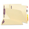 Smead End Tab Fastener Folders with SafeSHIELD� Coated Fastener Technology (Size : Letter, Folder Material : 11 pt. Manila, Color(s) : Manila)