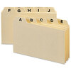 Plain Self-Tab A-Z Manila Card Guides