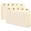 Plain Self-Tab A-Z Manila Card Guides