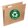 100% Recycled Colored Hanging File Folders
