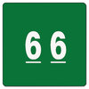 Single Digit End Tab Numerical Labels, White Numerals, Solid Color Background