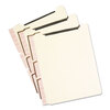 Self-Adhesive Recycled End/Top Tab Folder Dividers with One Twin-Prong Fastener