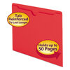 Colored Recycled File Jackets with Reinforced Double-Ply Tab