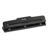 Eight-Sheet or Ten-Sheet Light-Duty Adjustable Desktop Hole Punches (Black, Ten-Sheet Light-Duty Punch)
