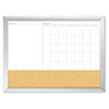 The Board Dudes Magnetic Dry Erase 3-N-1 Board (Global Product Type : Boards, Board Type : Bulletin, Magnetic, Board Width : 36 in)