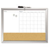 The Board Dudes Magnetic Dry Erase 3-N-1 Board (Global Product Type : Boards, Board Type : Bulletin, Magnetic, Board Width : 24 in)