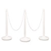 Plastic Stanchions and Chain for Crowd Control