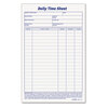 Daily Employee Time and Job Sheet