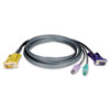 Tripp Lite KVM Switch Three-in-One PS/2 Cable Kit (Global Product Type : Cables-PS/2, Cable Type : PS/2, Cable Length : 10 ft)