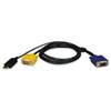 Tripp Lite KVM Switch Cable Kit (Global Product Type : Cables-Monitor Cable;USB Keyboard/Mouse, Cable Type : Monitor Cable, USB Keyboard/Mouse, Connector/Port/Interface : Custom HD15 Male, HD15 Male USB A Male, PC)