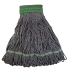 Premium Blended Yarn Standard Mop Heads (Color : Blue, Quantity : 12 per Case, Size : Medium)
