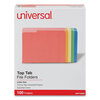 Universal Colored File Folders With Top Tabs